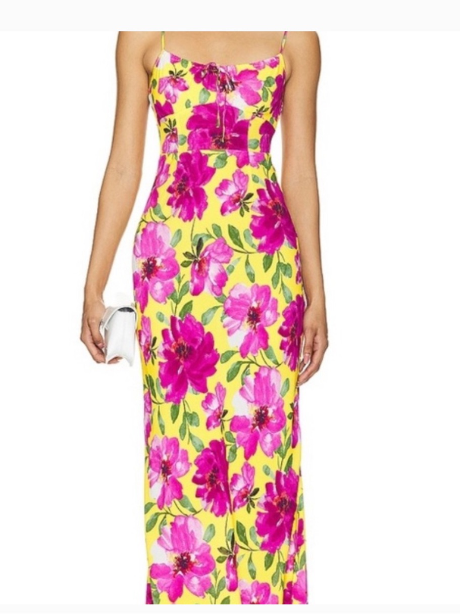 Nwt Favorite Daughter The One That Got Away Floral Maxi Dress Size 14- Gorgeous!
